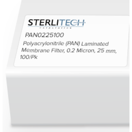 STERLITECH PAN Laminated Membrane Filter, 0.2um, 25mm, PK100 PAN0225100